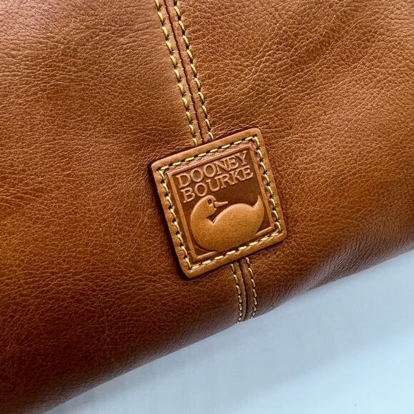 Dooney & Bourke Florentine Leather Twist Sac Shoulder Bag Natural - Picture 12 of 16